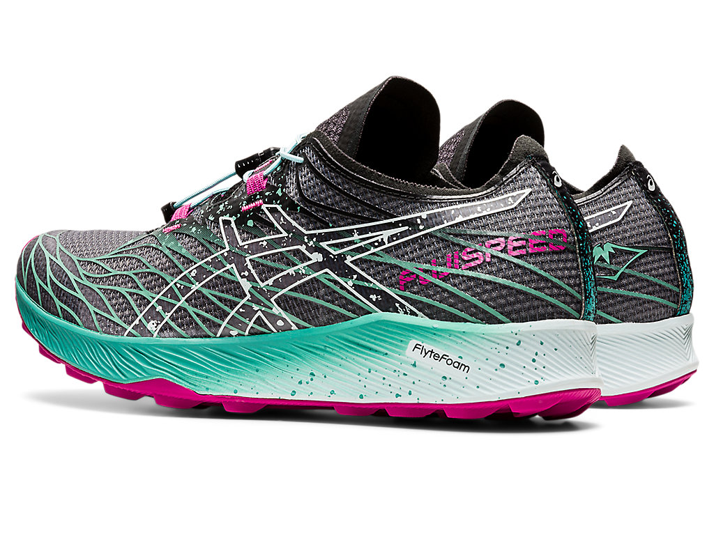 Women's Asics Fujispeed Trail Running Shoes Black | 9712-QLAWS