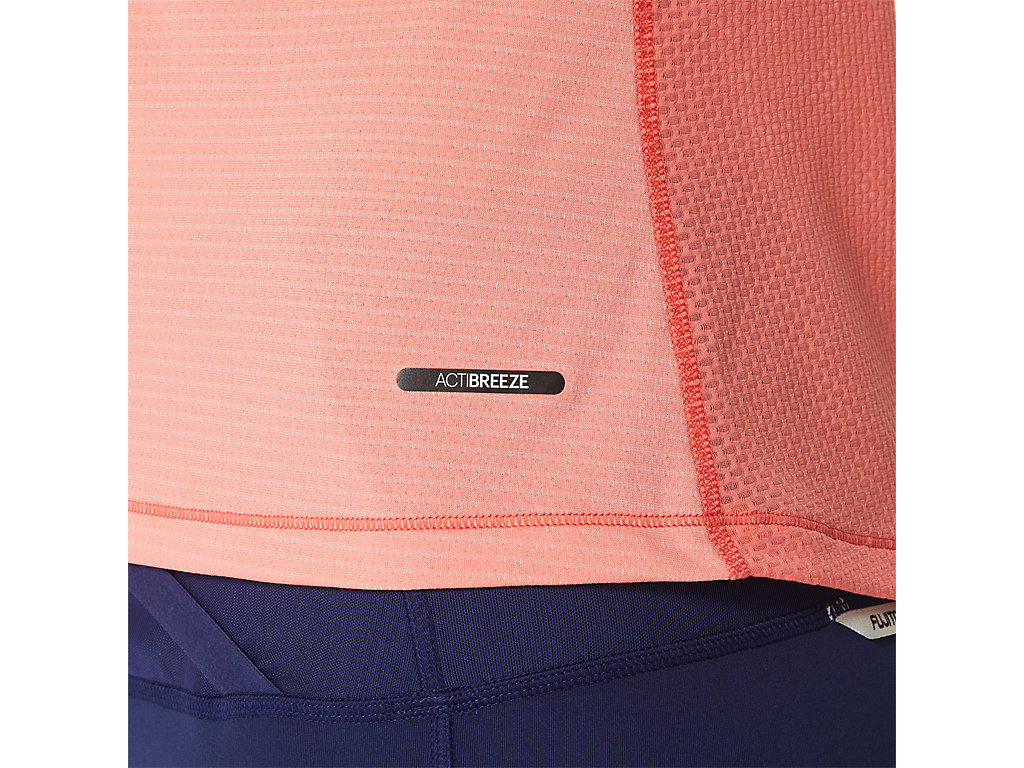 Women's Asics Fujitrail Sleeve T Shirts Pink | 1709-UETHK