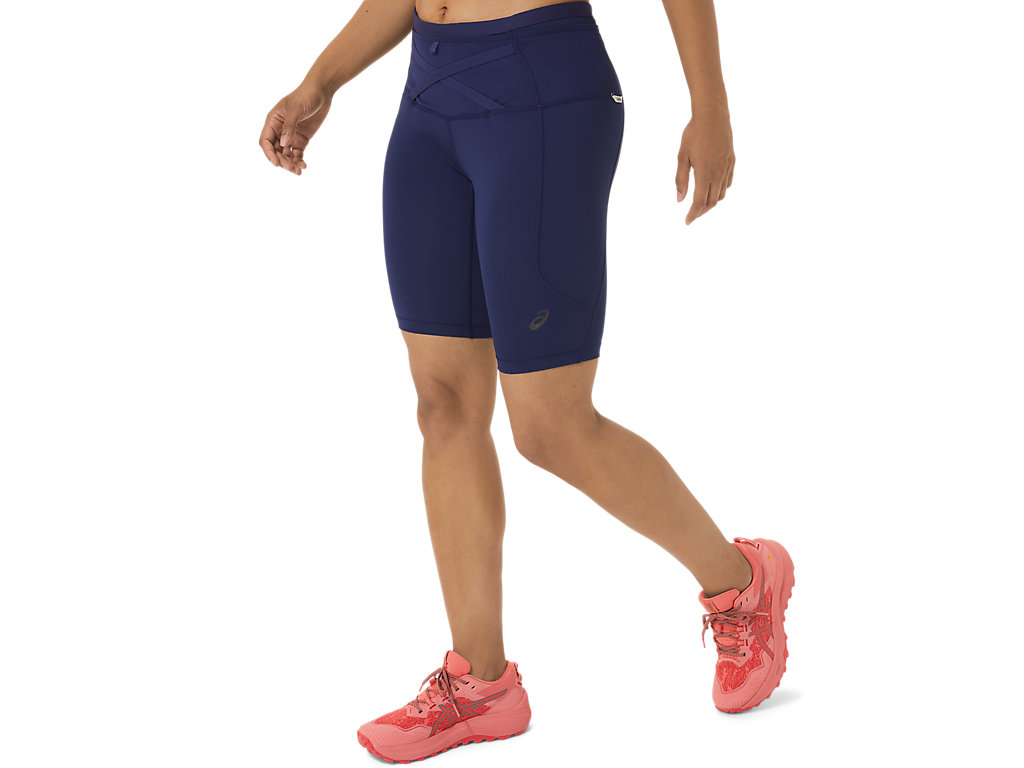 Women's Asics Fujitrail Sprinter Pants Indigo Blue | 7269-BHLDE