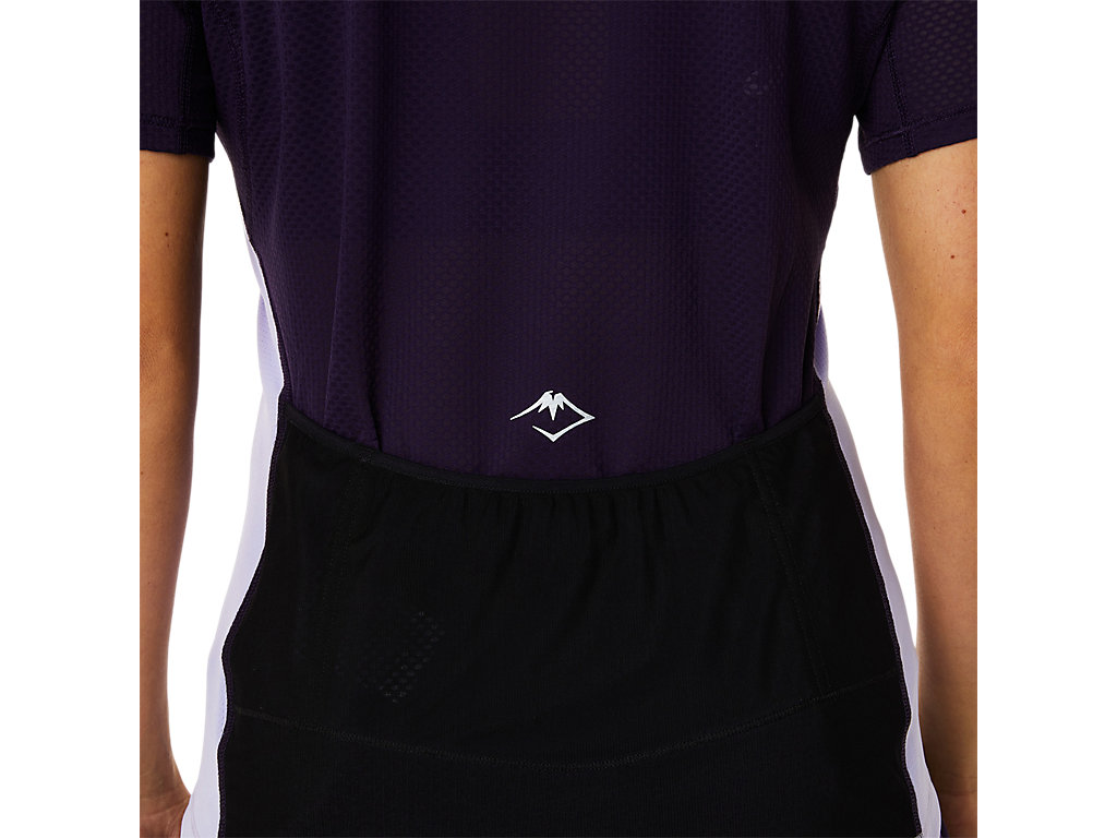 Women's Asics Fujitrail T Shirts Purple | 6053-ZNICA