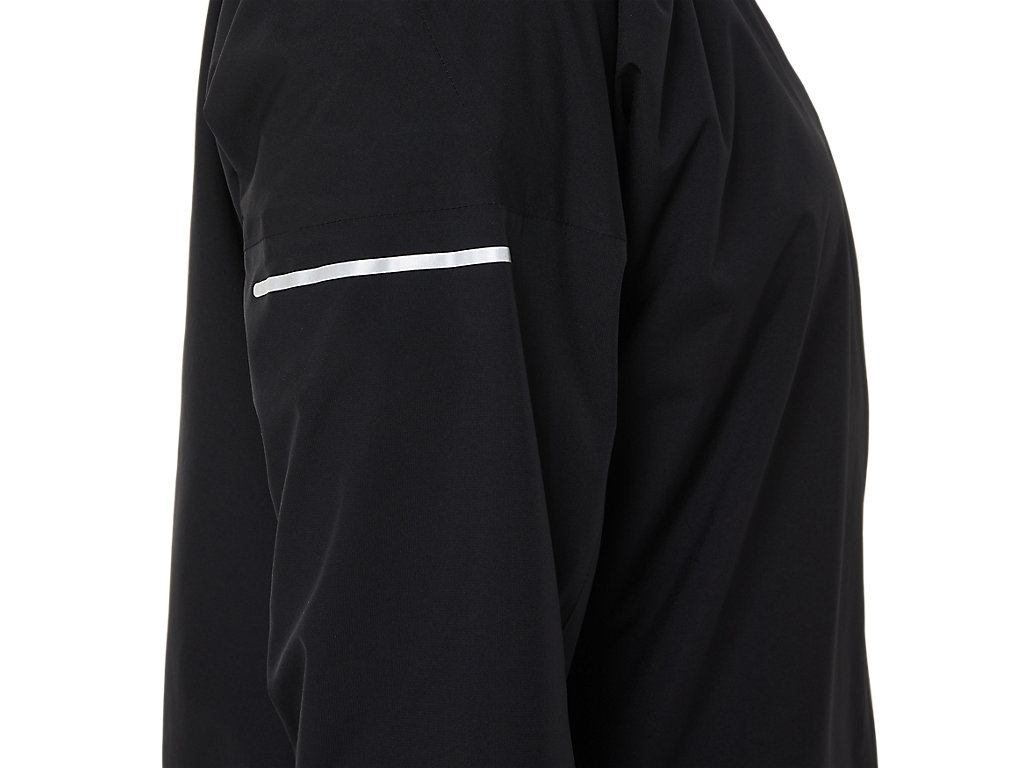 Women's Asics Fujitrail Waterproof Jackets Black | 0257-KCOSQ