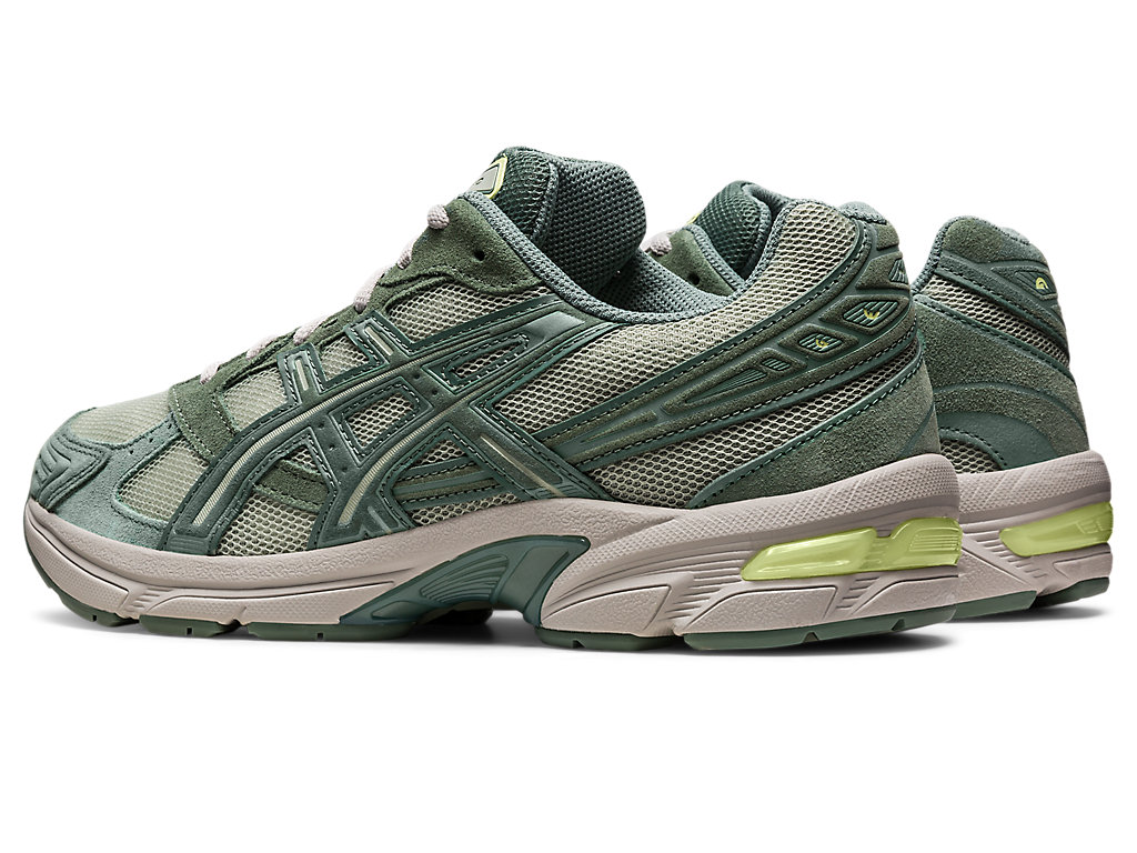 Women's Asics Gel-1130 Sneakers Olive Grey / Dark Green | 8107-HXEIT