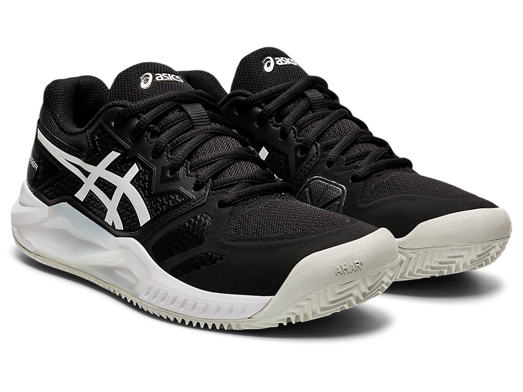 Women's Asics Gel-Challenger 13 Clay Tennis Shoes Black / White | 5369-BMFDN