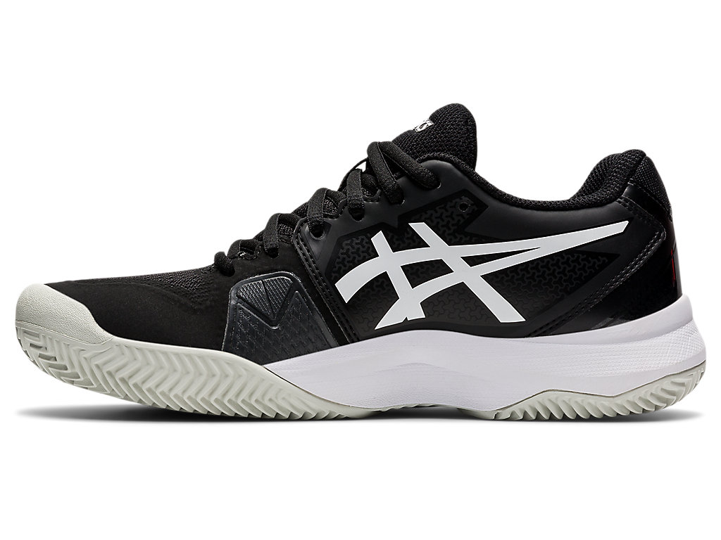 Women's Asics Gel-Challenger 13 Clay Tennis Shoes Black / White | 5369-BMFDN