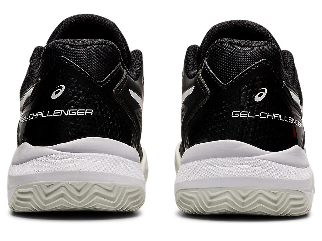 Women's Asics Gel-Challenger 13 Clay Tennis Shoes Black / White | 5369-BMFDN