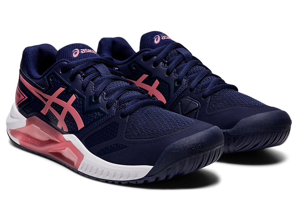 Women's Asics Gel-Challenger 13 Tennis Shoes Navy / Rose | 3189-LIVSO