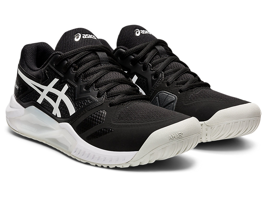 Women's Asics Gel-Challenger 13 Tennis Shoes Black / White | 6920-WCDQV