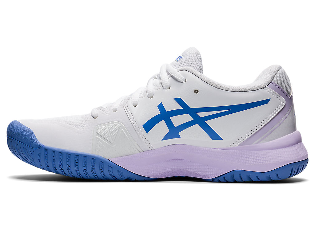 Women's Asics Gel-Challenger 13 Tennis Shoes White / Blue | 7941-PKXVN