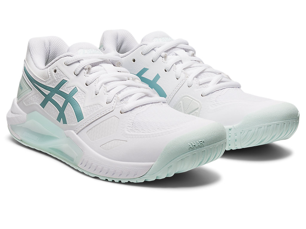 Women's Asics Gel-Challenger 13 Tennis Shoes White / Blue | 9804-AFTKM