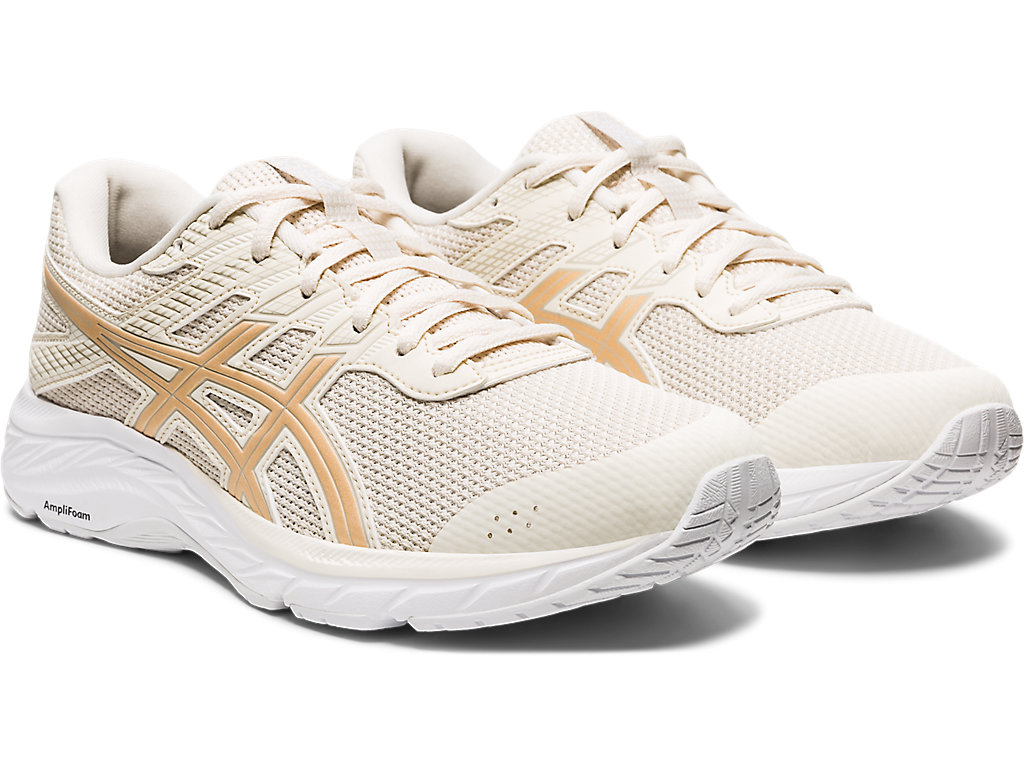 Women's Asics Gel-Contend 6 Twist Walking Shoes Cream | 8135-VHTLA