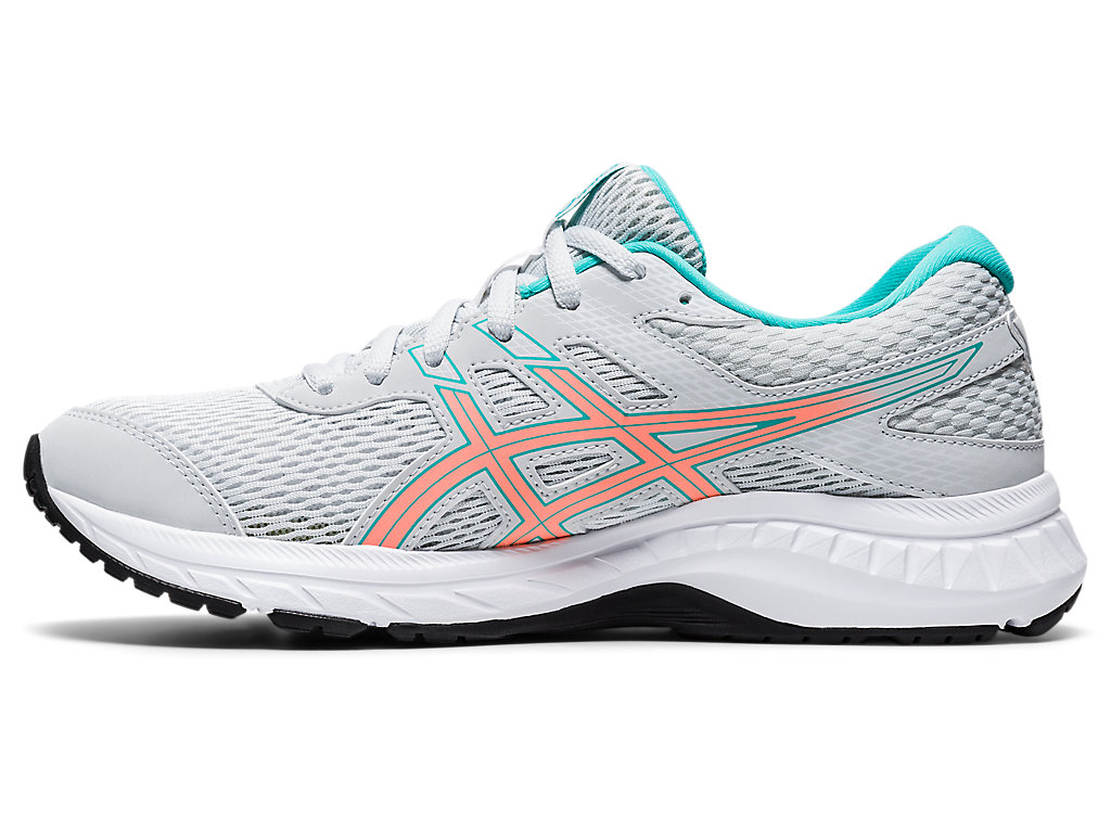 Women's Asics Gel-Contend 6 Walking Shoes Grey / Orange | 5789-QLOER