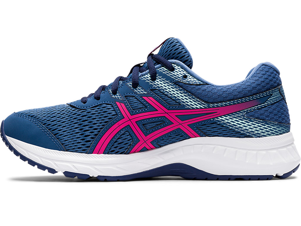 Women's Asics Gel-Contend 6 Walking Shoes Dark Grey / Pink | 7628-PWDLX