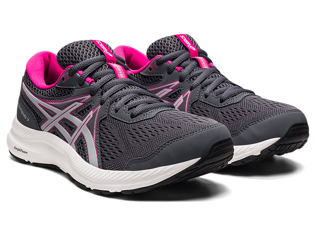 Women's Asics Gel-Contend 7 Walking Shoes Grey / Grey | 0483-LEDTQ