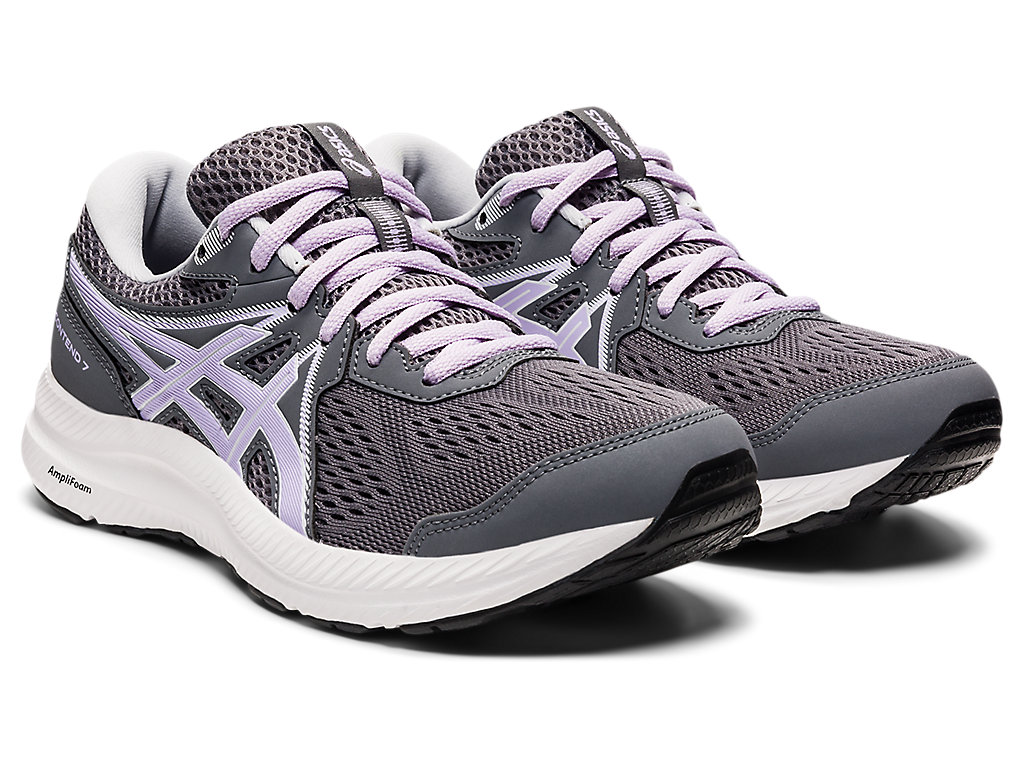 Women's Asics Gel-Contend 7 Walking Shoes Dark Grey | 2193-CGAMX