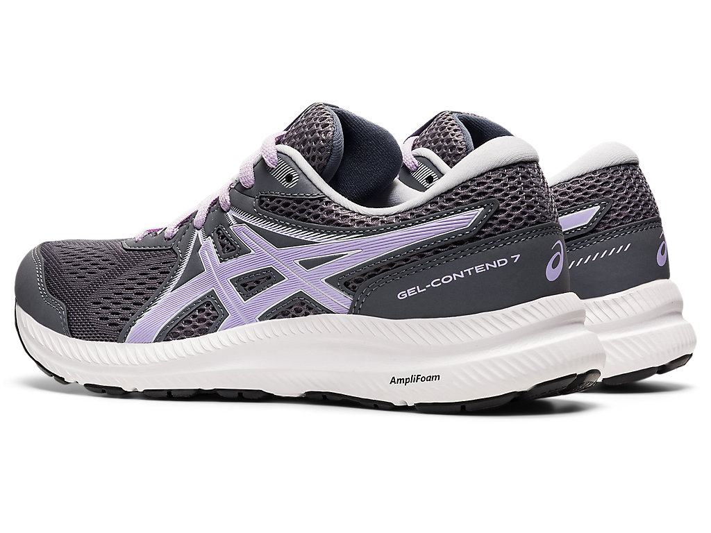 Women's Asics Gel-Contend 7 Walking Shoes Dark Grey | 2193-CGAMX