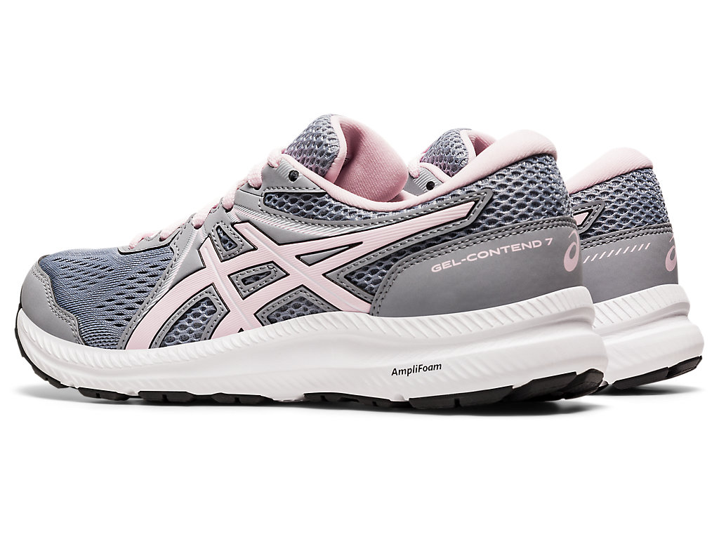 Women's Asics Gel-Contend 7 Walking Shoes Pink Light Blue | 2597-DTHPA