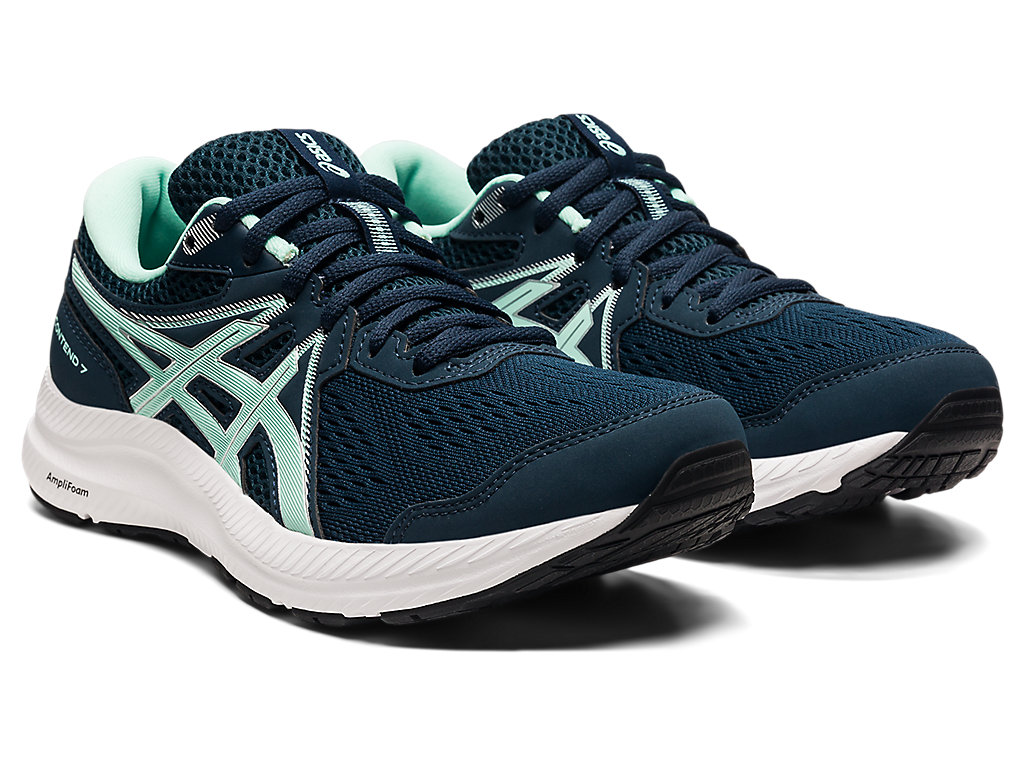 Women's Asics Gel-Contend 7 Walking Shoes Blue | 3749-PRKLH