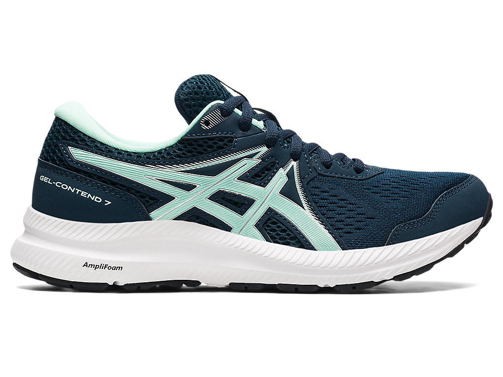 Women\'s Asics Gel-Contend 7 Walking Shoes Blue | 3749-PRKLH