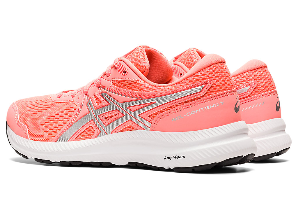 Women's Asics Gel-Contend 7 Walking Shoes Orange Coral / Silver | 3894-APQTD