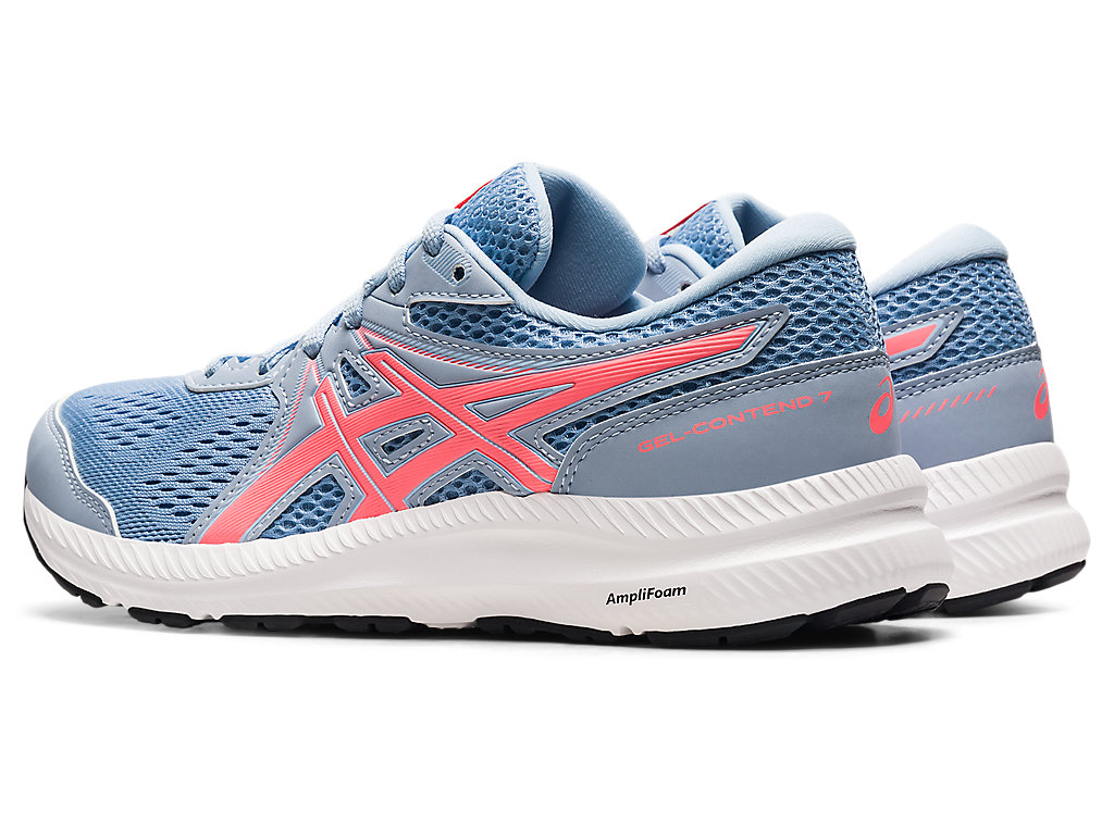 Women's Asics Gel-Contend 7 Walking Shoes White / Coral | 4785-TUBHI