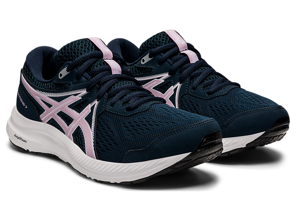 Women's Asics Gel-Contend 7 Walking Shoes Blue / Rose | 9417-AYTBD