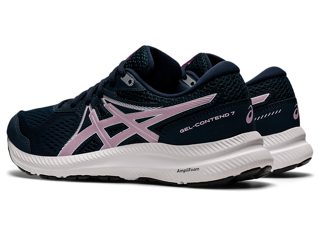 Women's Asics Gel-Contend 7 Walking Shoes Blue / Rose | 9417-AYTBD