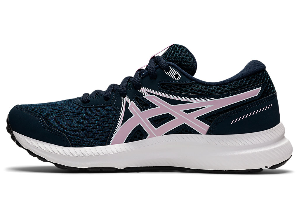 Women's Asics Gel-Contend 7 Walking Shoes Blue / Rose | 9417-AYTBD