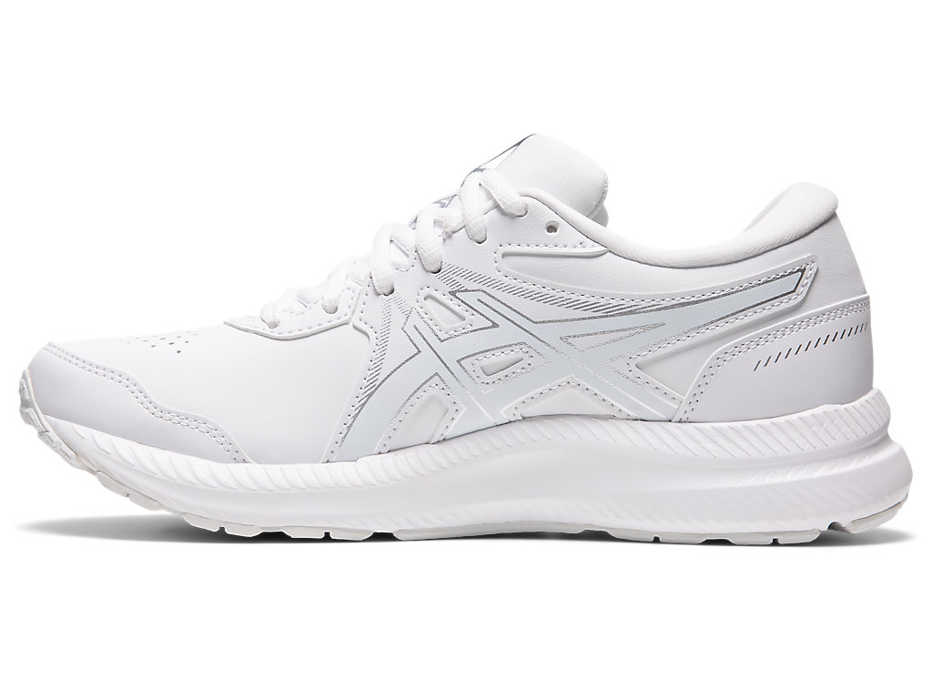 Women's Asics Gel-Contend Walker Walking Shoes White / White | 9617-DYRLN