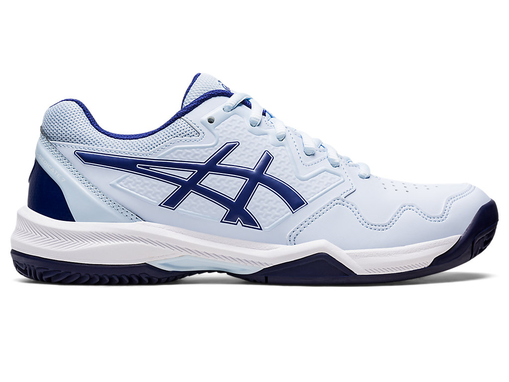 Women\'s Asics Gel-Dedicate 7 Clay Tennis Shoes Blue | 1602-ZQGVN