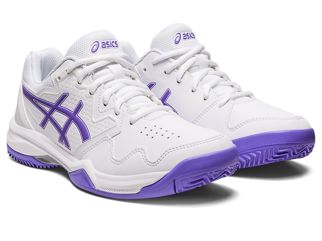 Women's Asics Gel-Dedicate 7 Clay Tennis Shoes White | 3072-GWAUQ