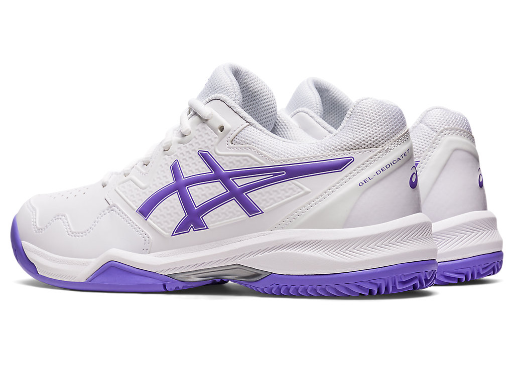 Women's Asics Gel-Dedicate 7 Clay Tennis Shoes White | 3072-GWAUQ