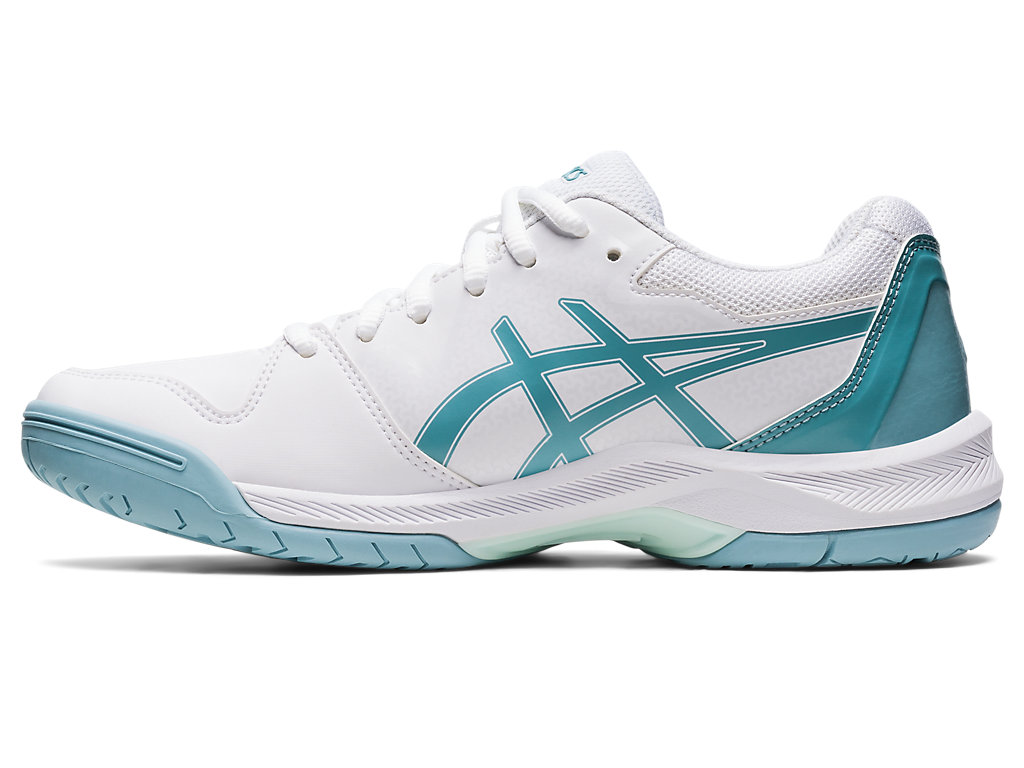 Women's Asics Gel-Dedicate 7 Tennis Shoes White / Blue | 6405-CDPRU