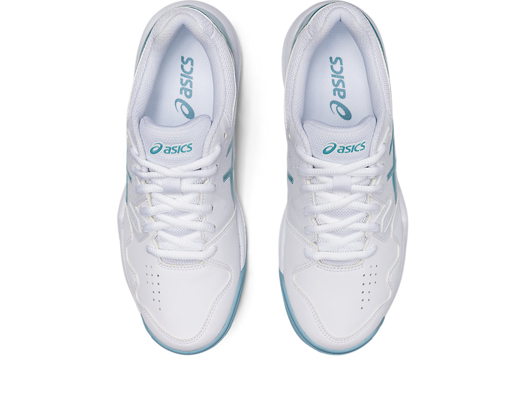 Women's Asics Gel-Dedicate 7 Tennis Shoes White / Blue | 6405-CDPRU