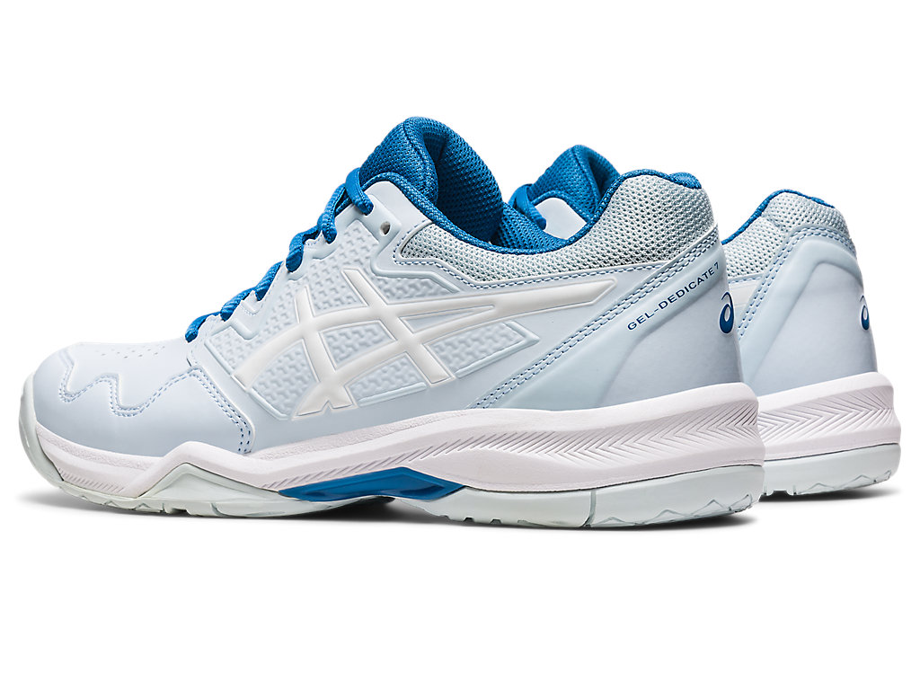 Women's Asics Gel-Dedicate 7 Tennis Shoes Blue / White | 8394-TJMCI