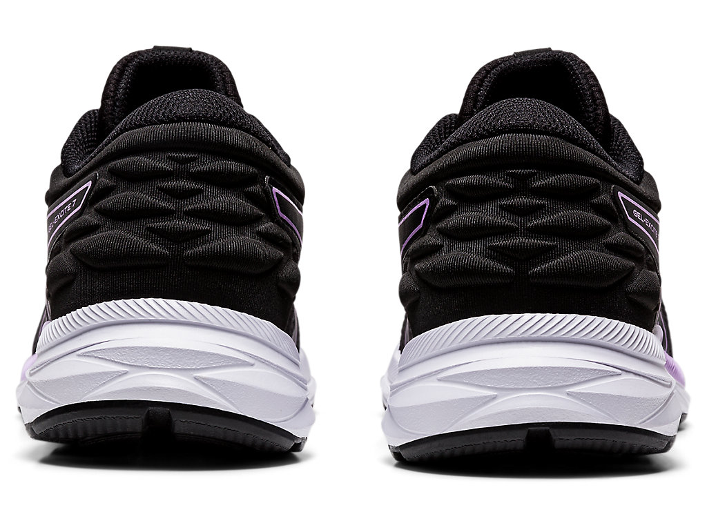 Women's Asics Gel-Excite 7 Twist Walking Shoes Black / Purple | 1358-BLNUF