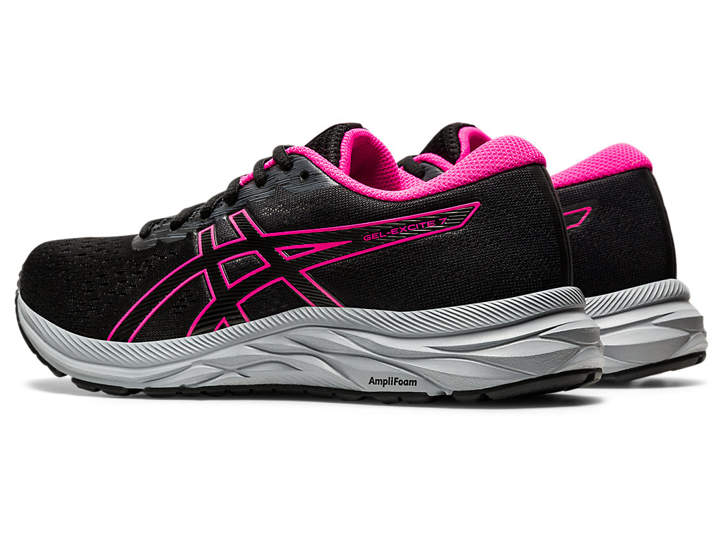 Women's Asics Gel-Excite 7 Walking Shoes Black | 2187-NOHKL