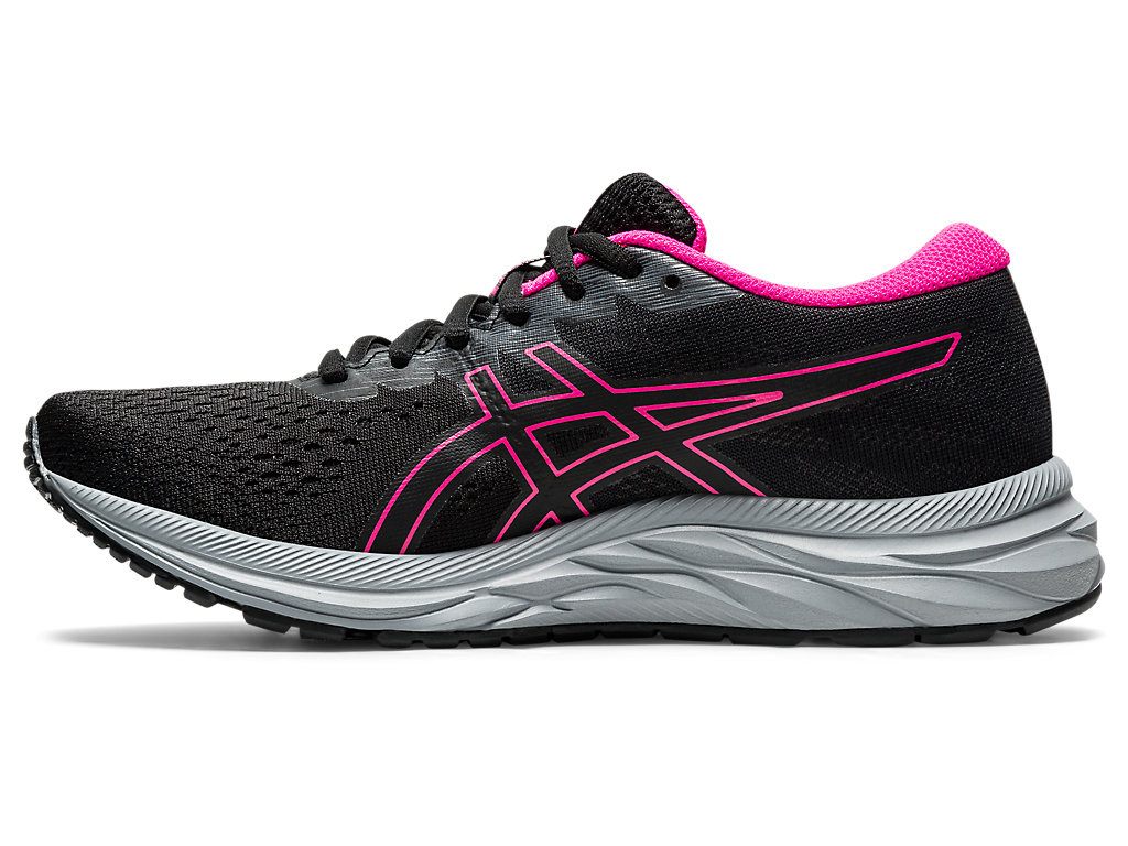 Women's Asics Gel-Excite 7 Walking Shoes Black | 2187-NOHKL