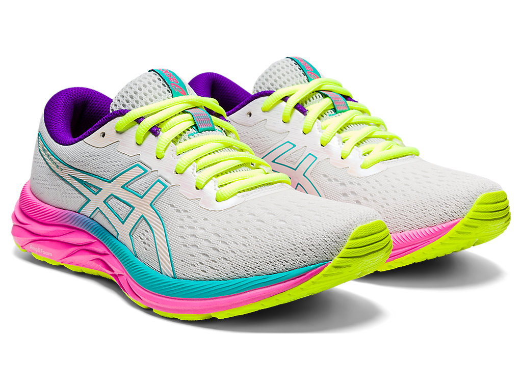 Women's Asics Gel-Excite 7 Walking Shoes White | 7465-YPEAF