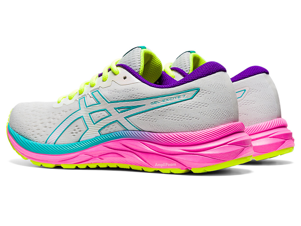 Women's Asics Gel-Excite 7 Walking Shoes White | 7465-YPEAF