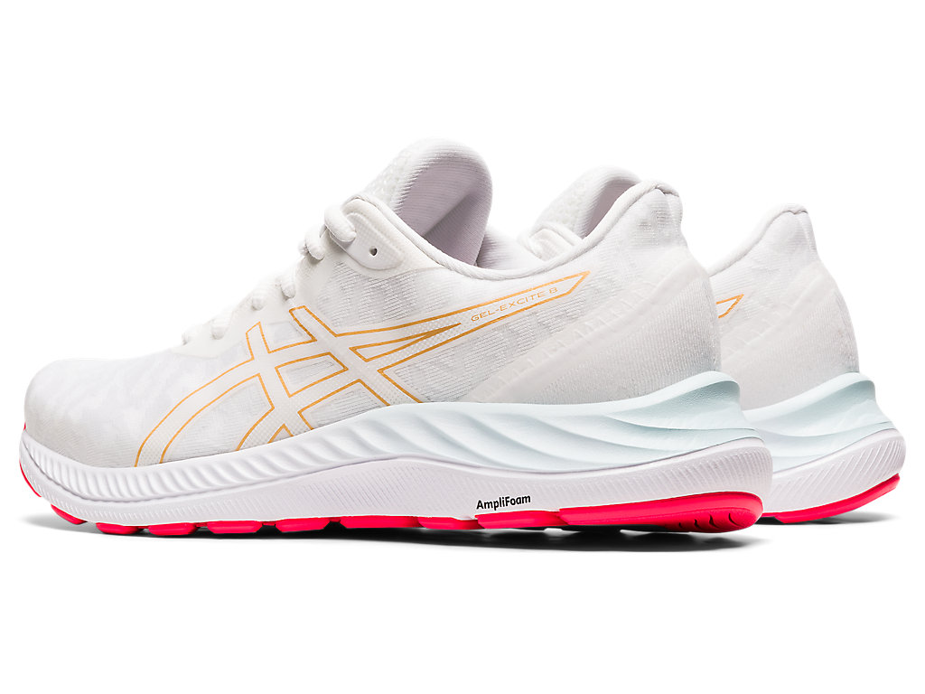 Women's Asics Gel-Excite 8 Walking Shoes White | 0135-DROPL