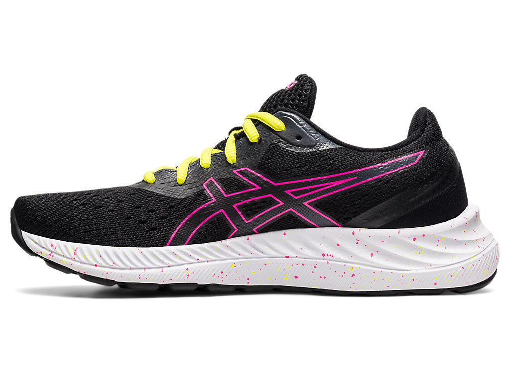 Women's Asics Gel-Excite 8 Walking Shoes Black / Pink | 5739-WQZRM