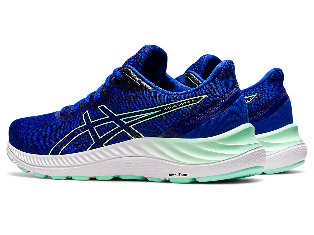 Women's Asics Gel-Excite 8 Walking Shoes Blue | 7325-DXLRQ