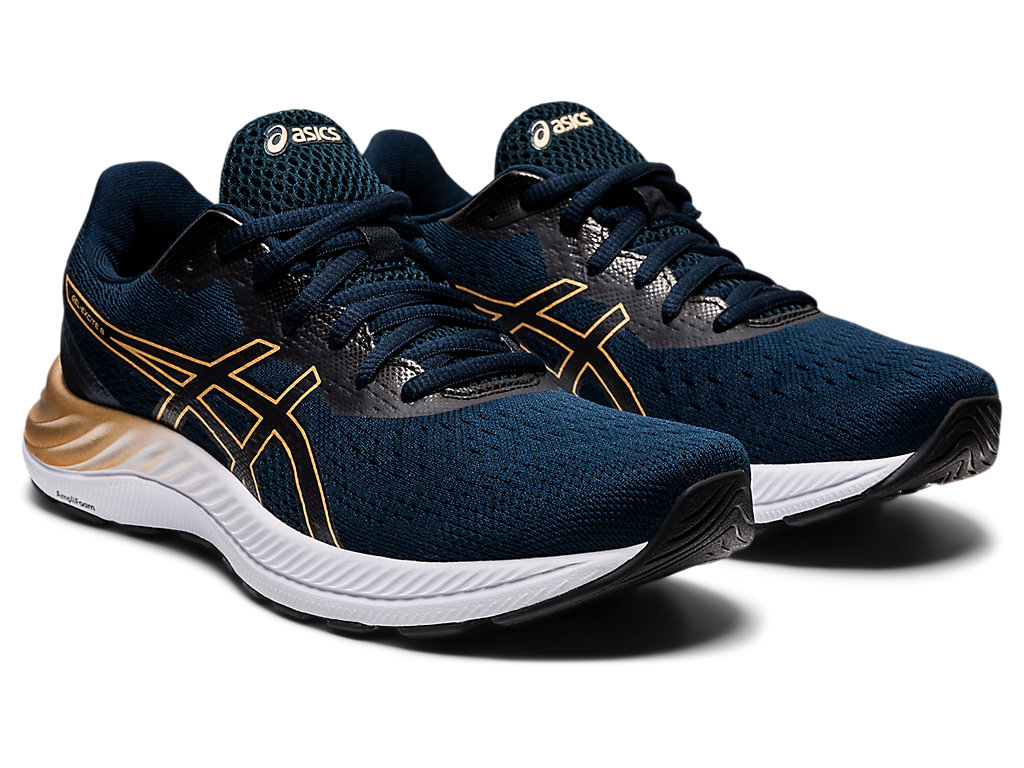 Women's Asics Gel-Excite 8 Walking Shoes Blue | 9084-SFKZX