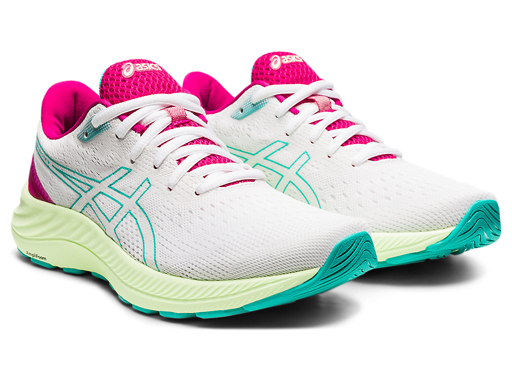 Women's Asics Gel-Excite 8 Walking Shoes White | 9685-AOGWM