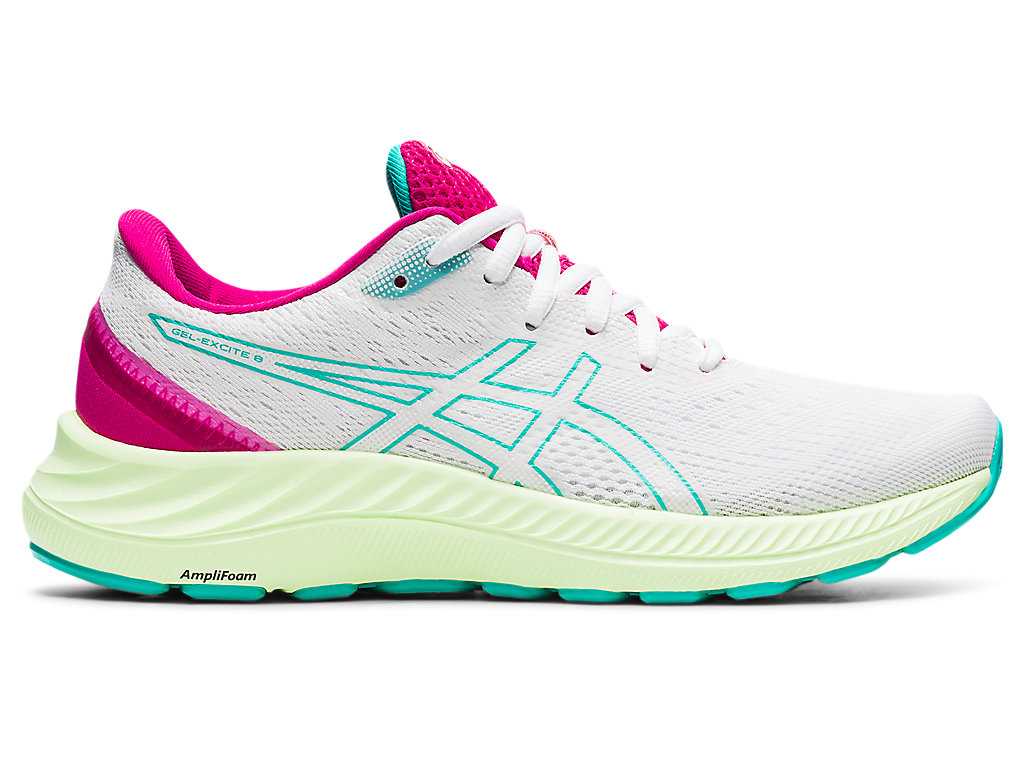 Women\'s Asics Gel-Excite 8 Walking Shoes White | 9685-AOGWM