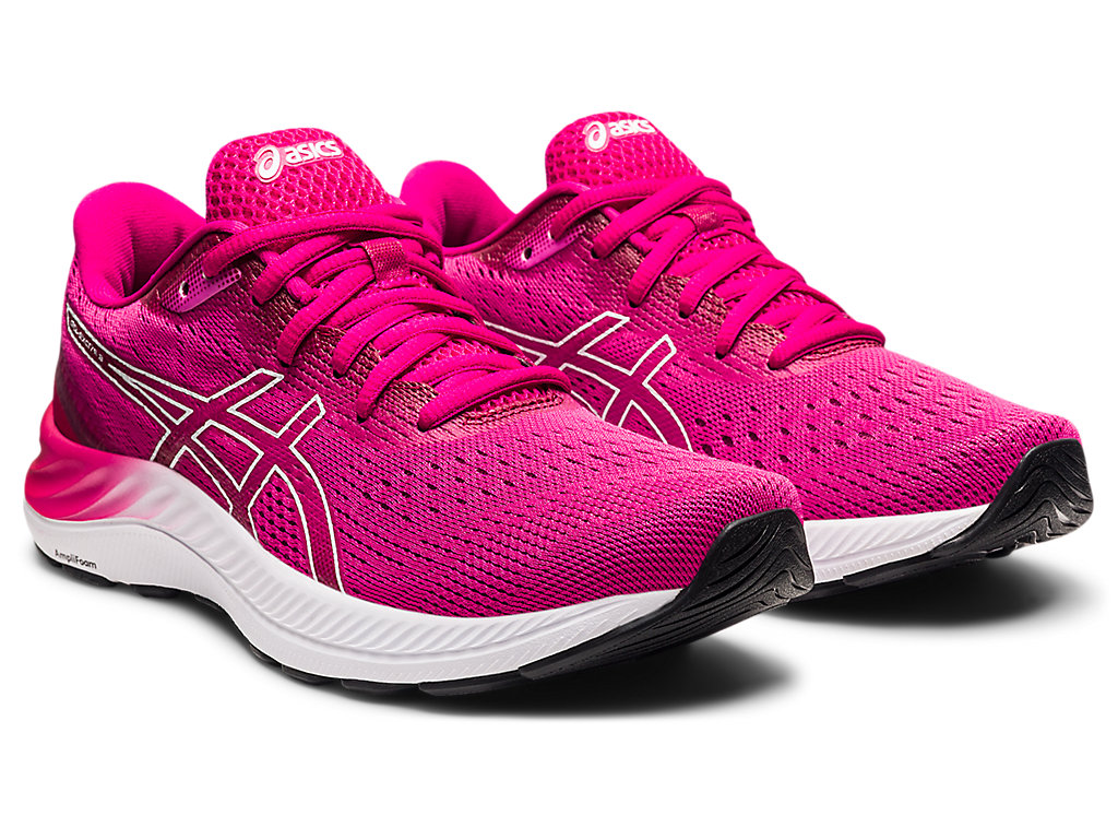 Women's Asics Gel-Excite 8 Walking Shoes Pink / White | 9843-OQEZW