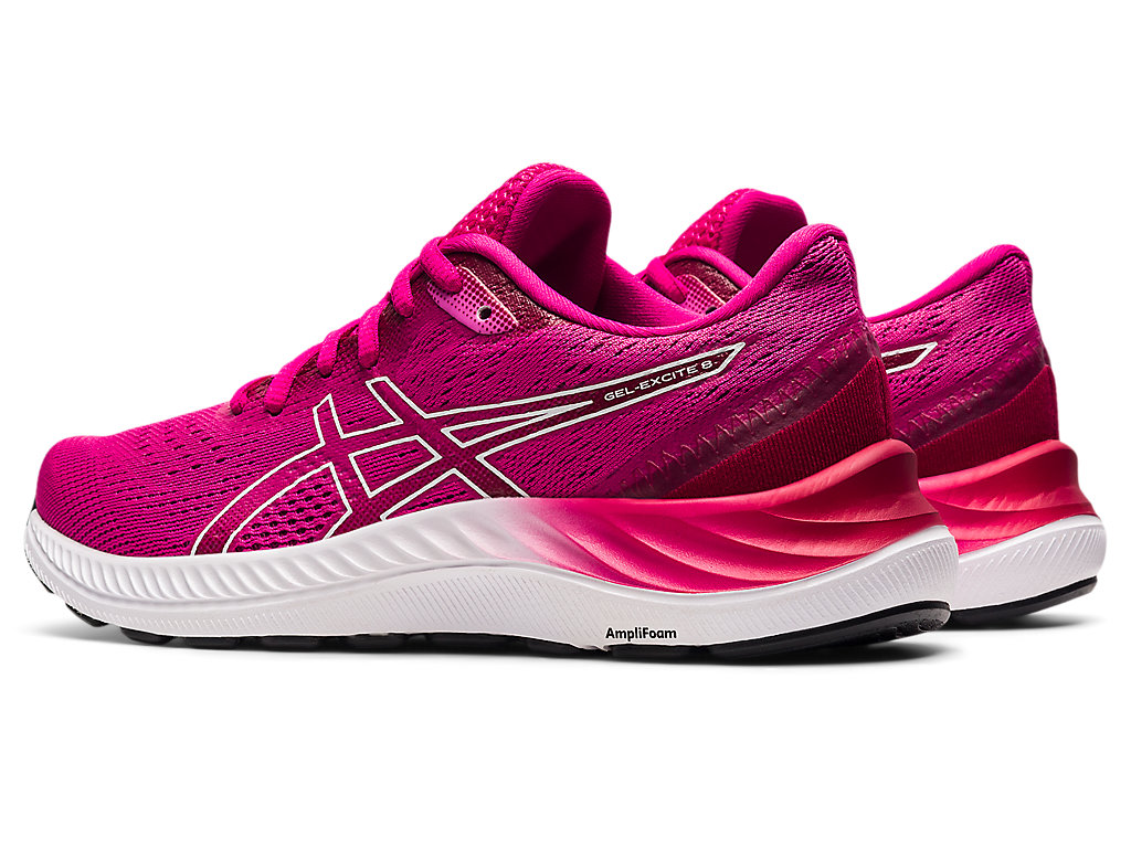 Women's Asics Gel-Excite 8 Walking Shoes Pink / White | 9843-OQEZW