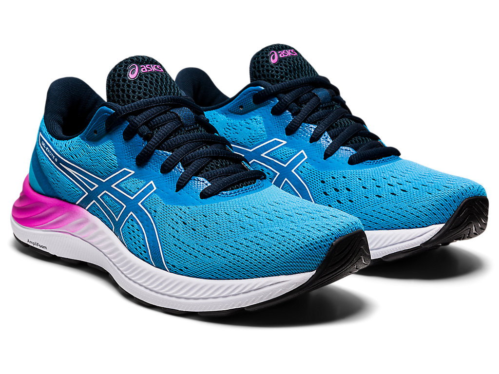 Women's Asics Gel-Excite 8 Walking Shoes Light Turquoise / White | 9857-EKLFZ