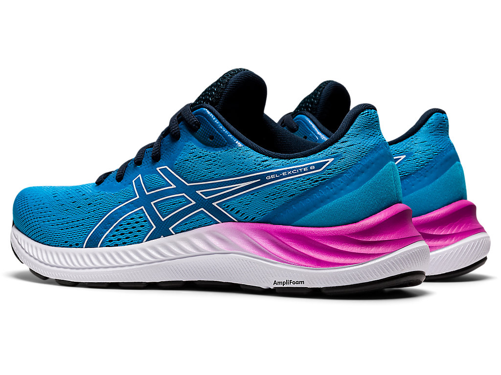 Women's Asics Gel-Excite 8 Walking Shoes Light Turquoise / White | 9857-EKLFZ