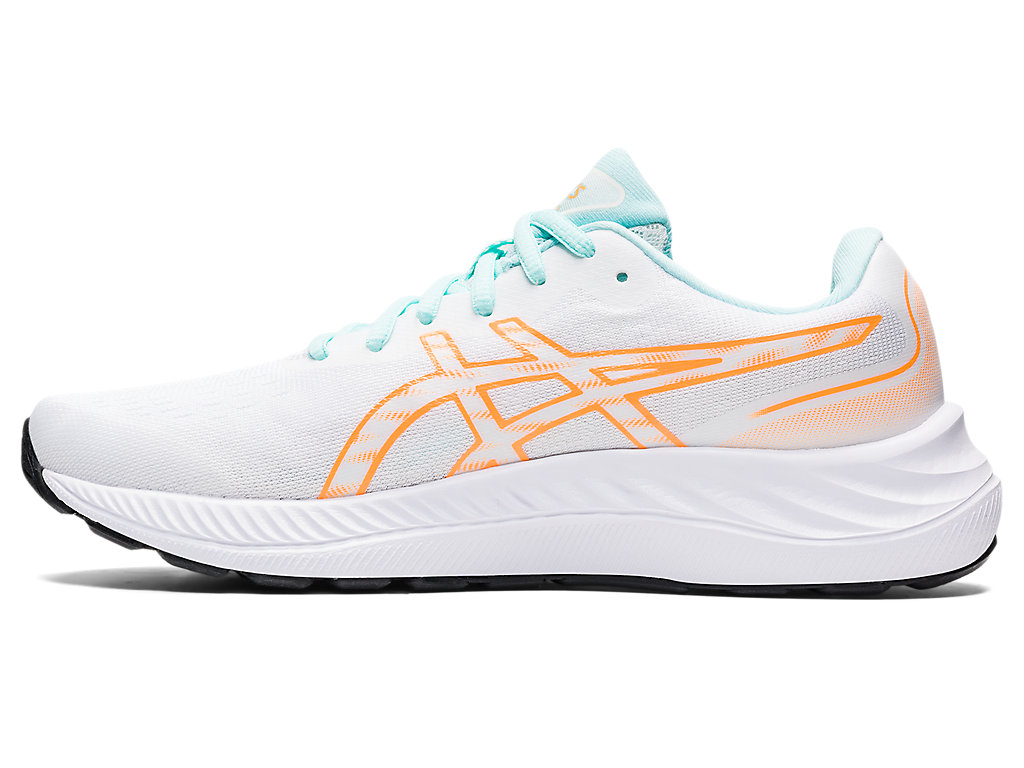 Women's Asics Gel-Excite 9 Walking Shoes White / Orange | 3724-DAIWZ